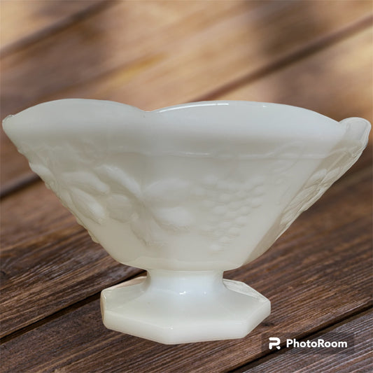 Fruit of Friendship Milk Glass